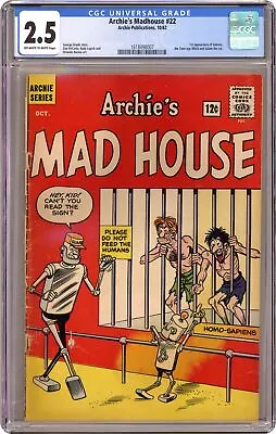Buy Archie's Madhouse #22-12CENT CGC 2.5 1962 1618498007 • 458.08£
