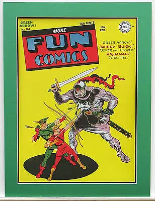 Buy MORE FUN COMICS 101 Pin Up Poster Matted Frame Ready DC • 21.06£