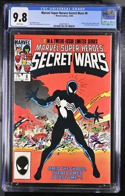 Buy Marvel Super Heroes Secret Wars #8 CGC 9.8 WP Symbiote Origin Marvel Comics 1984 • 457.24£