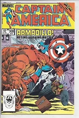 Buy Captain America #308 NM (9.6) 1985 -😃 1st Appearance Of Armadillo😃 • 11.99£