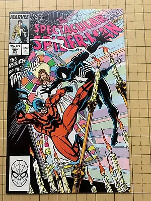 Buy Spectacular Spider-Man #137 - Tarantula/Tombstone App. (Marvel Apr. 1988) • 3.93£