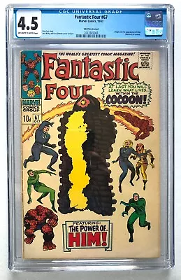 Buy Fantastic Four #67 Cgc 4.5 1st App Of Him/warlock Cameo 1967 Key Gotg Uk Variant • 229.99£