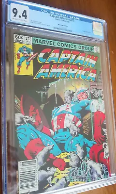 Buy Captain America 272 Cgc 9.4 Ow/w Pages *newsstand Edition* 🔥1st Vermin!🔥 Zeck! • 129.74£