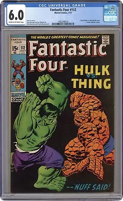 Buy Fantastic Four #112 CGC 6.0 1971 1482308016 • 180.83£
