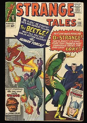 Buy Strange Tales #123 VG/FN 5.0 1st Appearance The Beetle! Doctor Strange Loki! • 57.10£