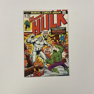 Buy Incredible Hulk #162 1973 VF- 1st Appearance Of The Wendigo Pence Copy • 100£