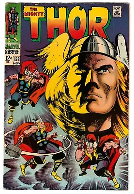 Buy Thor #158 Nov 1968 Fine 6.0 Marvel Jack Kirby Art Thor Origin Retold • 66.96£