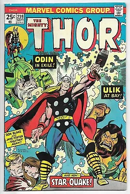 Buy Thor 239 & 241 BRONZE AGE MARVEL COMIC BOOK LOT 1st Series Jane Foster Ulik 1975 • 18.38£
