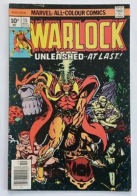Buy Warlock 15 Vg £7 1976. Postage On 1-5 Comics 2.95 • 7£