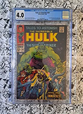 Buy 🔥tales To Astonish #101 Cgc 4.0 Loki And Odin Cover/story Last Issue 1968🔥 • 51.45£