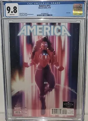 Buy America Chavez #12 1st Print Cgc 9.8! Last Issue! Very Low Print! Secret Wars! • 159.36£