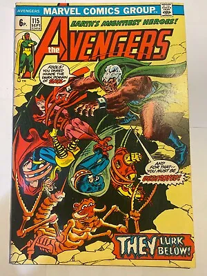 Buy THE AVENGERS #115 Marvel 1973  UK Price High Grade VF/NM • 19.95£