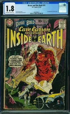 Buy BRAVE And The BOLD 31 CGC 1.8 1960 IST CAVE CARSON DC Comics 1 Of 70 On Census • 71.96£