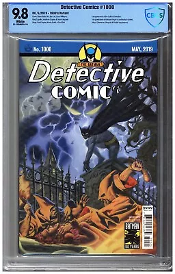 Buy Detective Comics # 1000  CBCS   9.8   NMMT   Wht Pgs   5/19   1930’s Variant 1st • 63.25£