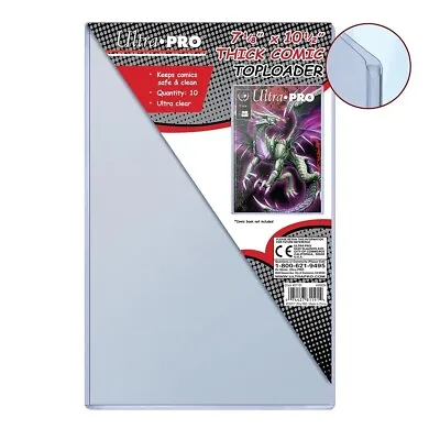 Buy (10-Pack) Ultra Pro Thick Comic Book Toploaders 7-1/8 X10-1/2  Storage Protector • 28.88£