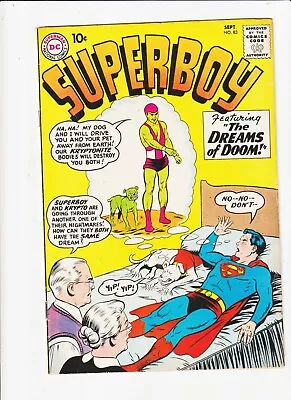 Buy SUPERBOY 83 Superman SILVER Age 1959 DC COMIC 1st App. Of Kryptonite KID • 60.26£