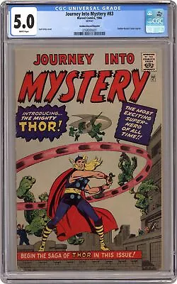 Buy Thor Journey Into Mystery Golden Record Reprint #83COMIC CGC 5.0 1966 3768000001 • 367.63£