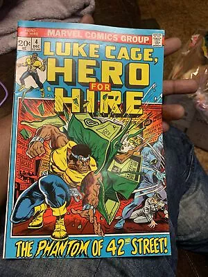 Buy HERO FOR HIRE #4 *High Grade ~VF/NM* Marvel December 1971 • 40.12£