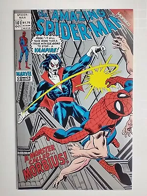 Buy Marvel Comics Amazing Spider-Man #101 2nd Print; 1st Appearance Morbius VF/NM • 42.16£