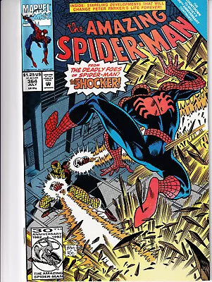 Buy AMAZING SPIDER-MAN Vol. 1 #364 July 1992 MARVEL Comics - Shocker • 25.66£