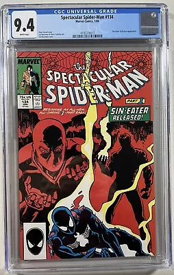 Buy Spectacular Spider-Man 134 (Marvel, 1988)  CGC 9.4 WP • 39.97£