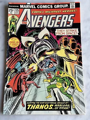Buy Avengers #125 W/ Thanos - Buy 3 For Free Shipping! (Marvel, 1974) AF • 13.77£