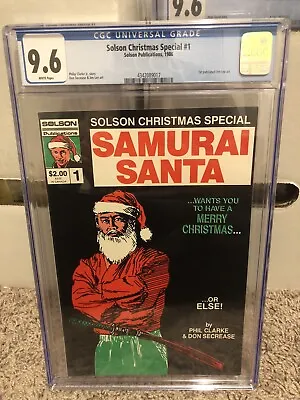 Buy Samurai Santa #1 Solson Christmas Special CGC 9.6 Key 1st Jim Lee Art HTF White • 475.79£