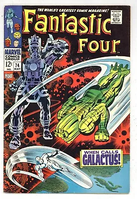 Buy Fantastic Four 74 (VG) Silver Surfer, Galactus! Stan Lee 1968 Marvel Comics R867 • 39.51£