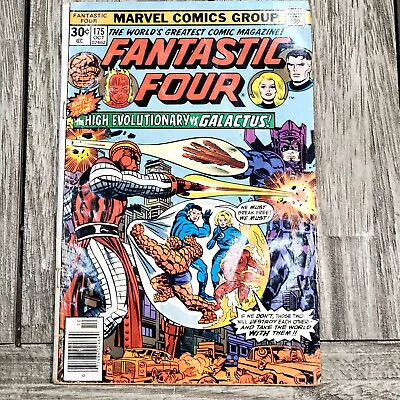 Buy Marvel: Fantastic Four #175, Galactus Vs High Revolutionary, 1976 • 17.84£