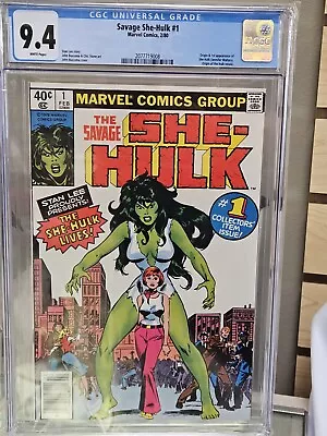 Buy The Savage She-Hulk #1  Marvel Comics Feb. 1980 CGC Graded 9.4 NM White Pages • 126.41£