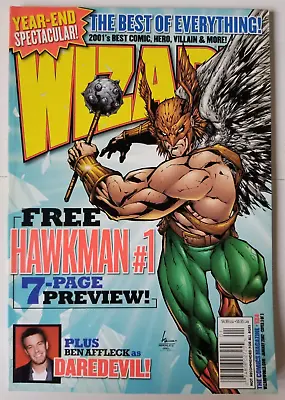 Buy Wizard Magazine #124 C VF (Jan 2002) Hawkman Preview, Ben Affleck Daredevil • 7.11£