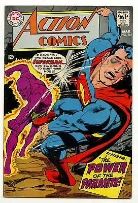 Buy Action Comics 361 DC Silver Age VF 8.0 1968 2nd App Parasite Superman • 47.43£