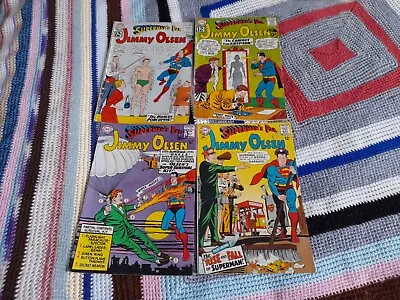 Buy 4 Jimmy Olsen Comics (Supermans Pal) Nos 65 66 89 107 1962-1967 DC Comics Box 35 • 19.99£