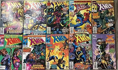 Buy The Uncanny X-Men 343-349,351-353 Marvel 1997/98 Comic Books • 19.85£