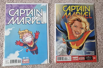 Buy Captain Marvel 2014 #1 Skottie Young Variant And #2 • 4.99£