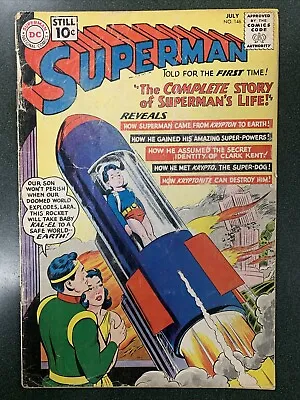 Buy Superman #146 (DC, 1961) 2nd Time Powers Linked To Yellow Sun Curt Swan GD • 36.16£