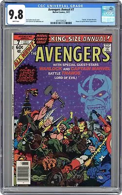 Buy Avengers Annual #7 CGC 9.8 1977 4011509020 1st App. Space Gem • 807.52£
