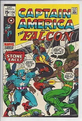 Buy Captain America #134 F+(7.0) 1971 - 1st Appearance Of The Scourge Stone Face • 15.83£