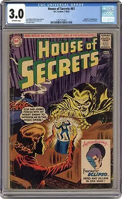 Buy House Of Secrets #61 CGC 3.0 1963 1297121007 1st App. Eclipso • 201.60£