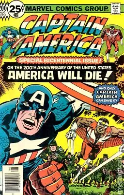 Buy Captain America #200 VG/FN 5.0 1976 Stock Image Low Grade • 6.72£