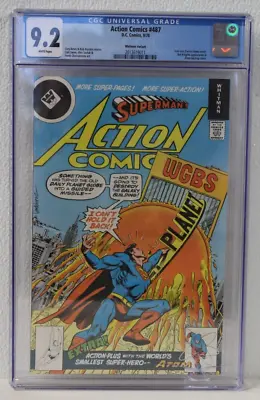 Buy Action Comics #487 9.2 CGC Graded Whitman Variant 1978 • 92.87£