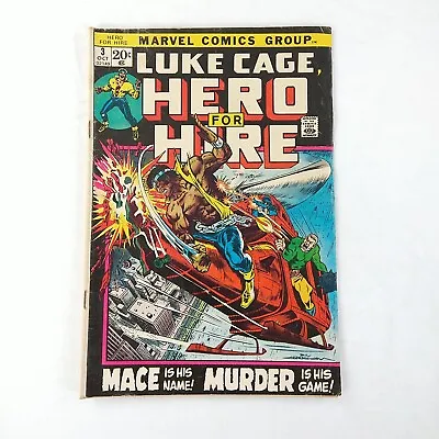 Buy Luke Cage Hero For Hire #3 1st Gideon Mace, 3rd Luke Cage (1972 Marvel Comics) • 10.28£