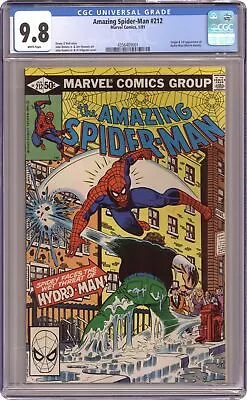Buy Amazing Spider-Man #212D CGC 9.8 1981 4356409001 • 166.24£