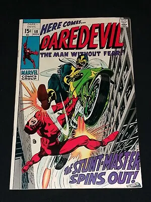 Buy Daredevil 58 - November 1969 - Marvel Comics - The Stunt-Master Spins Out! • 17.01£