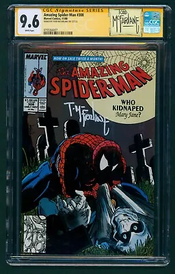 Buy Amazing Spider-man #308 CGC 9.6 SS Todd McFarlane Auto! Taskmaster! Signature! • 283.83£