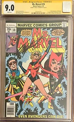 Buy Ms. Marvel #18 CGC SS 9.0 SIGNED Chris Claremont Marvel 1978 1st Mystique • 275.96£