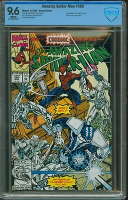 Buy Amazing Spider-Man #360 CBCS 9.6 White Pages First Carnage Cameo ASM • 55.96£