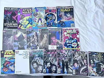 Buy 18 Mixed Vintage Comic Bundle 1990s Star Wars, X Files, The Tick, Mad, Goldeneye • 0.99£