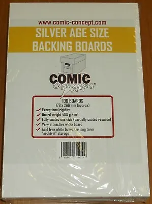 Buy  500 X SILVER AGE COMIC CONCEPT BACKING BOARDS  • 64.99£