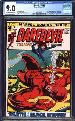 Buy Daredevil #81 Cgc 9.0 Ow/wh Pages // Marvel Comics 1971 • 134.40£